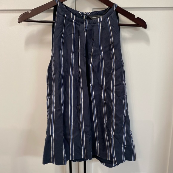 Club Monaco navy striped tank - Picture 2 of 7